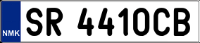 Trailer License Plate